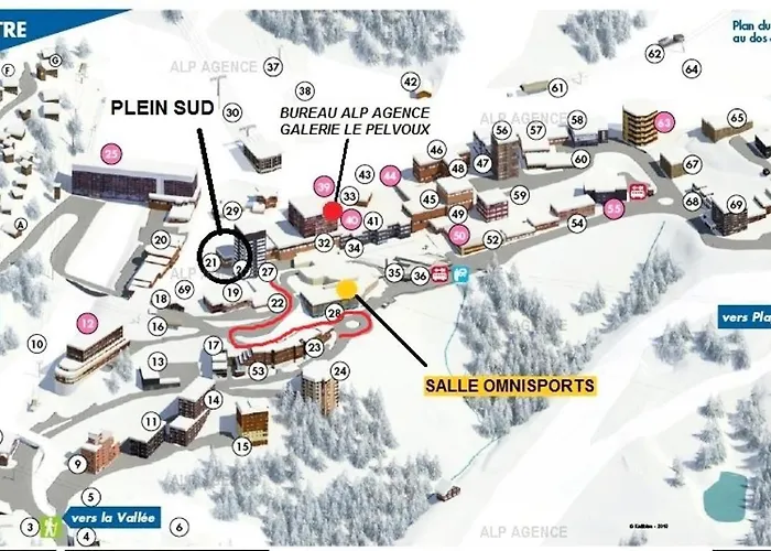 דירה Le Plein Sud Centre - 2 Pieces 5 Pers - Le Plein Sud - 028pl - Plagne Centre Mae-6014 *